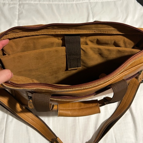 Leather Work/Laptop messenger/work bag - Picture 5 of 8
